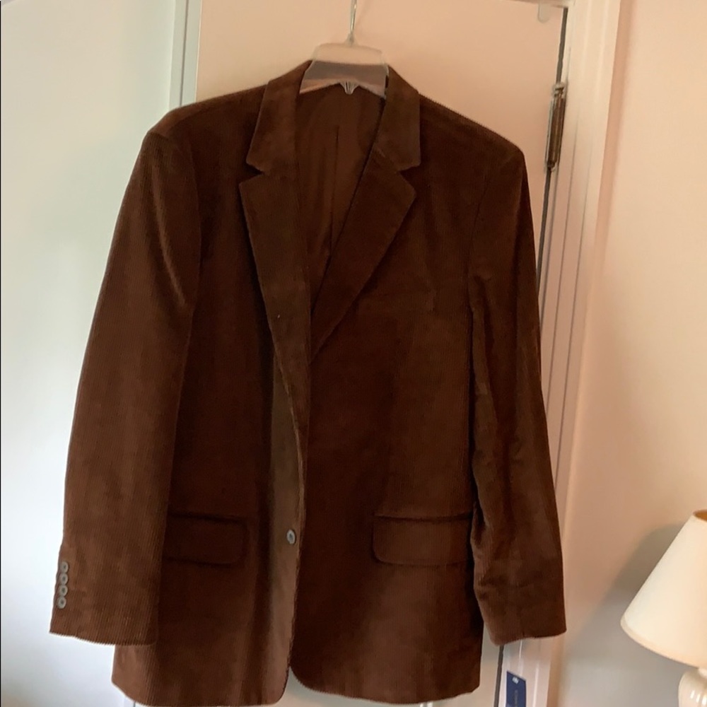 Brown business Casual Corduroy sport coat